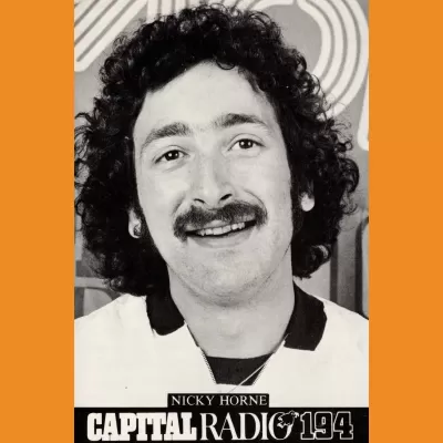 Nicky Horne Capital Radio photocard, late 70s
