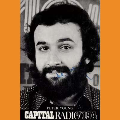 Peter Young Capital Radio photocard, late 70s