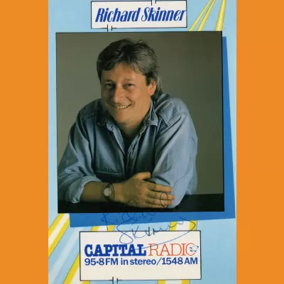 Richard Skinner Capital Radio photocard, mid-80s
