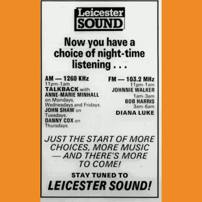 Leicester Sound Leicester Mercury advert - 18th July 1988