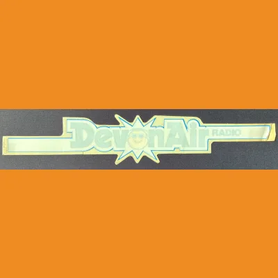 Devonair Radio window sticker, early 80s