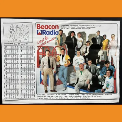 Beacon Radio Calendar and team photo, 1987