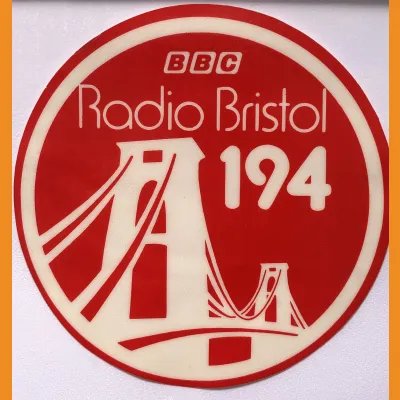 BBC Radio Bristol 194 sticker, mid 80s