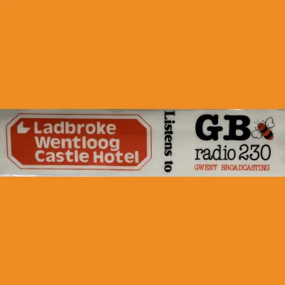 Ladbroke Wentloog Castle Hotel listens to GB Radio sticker, 1983/84