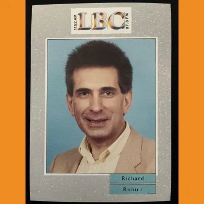 Richard Robins LBC photocard, early 90s