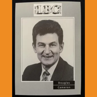 Douglas Cameron LBC photocard, early 90s