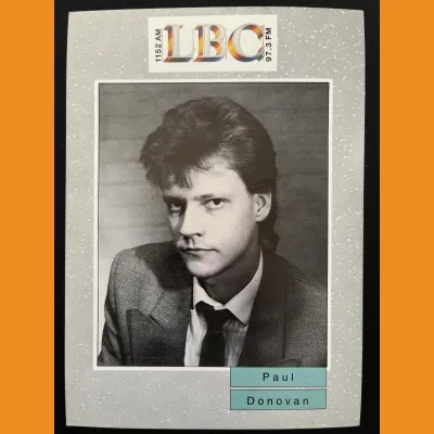 Paul Donovan LBC photocard, early 90s