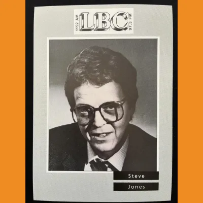Steve Jones LBC photocard, early 90s