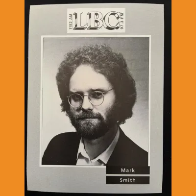 Mark Smith LBC photocard, early 90s
