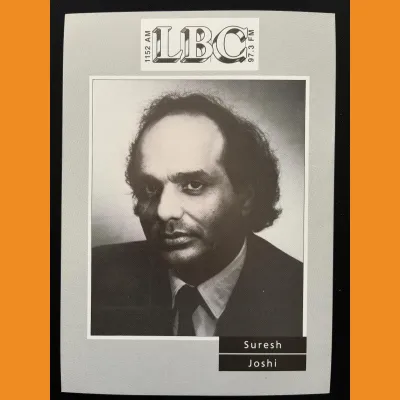Suresh Joshi LBC photocard, early 90s