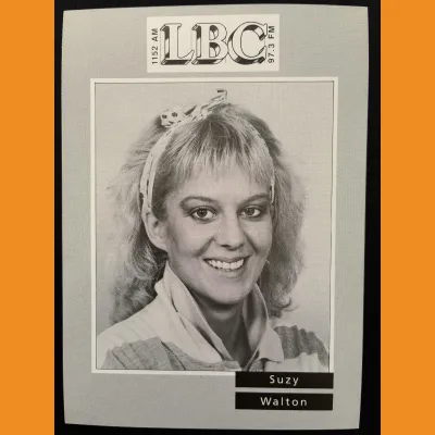 Suzy Walton LBC photocard, early 90s