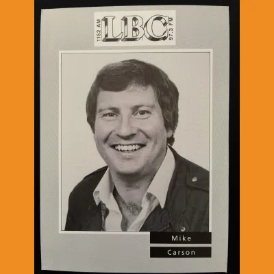 Mike Carson LBC photocard, early 90s