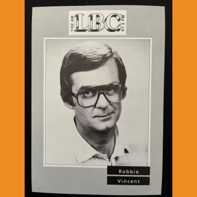 Robbie Vincent LBC photocard, early 90s