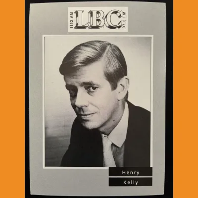 Henry Kelly LBC photocard, early 90s