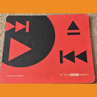 BBC Radio 1 mouse mat, late 90s/early 00s