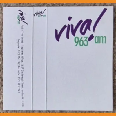 Viva 963am cassette case cover/inlay, 1995/6
