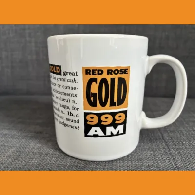 Red Rose Gold mug, early 90s