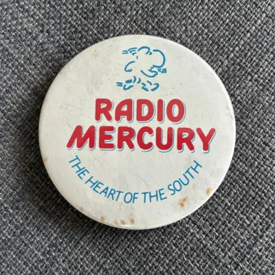 Radio Mercury, The Heart of the South badge, 1980s