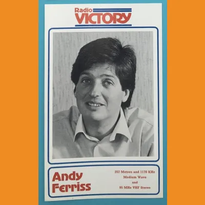 Andy Ferris Radio Victory photocard, early 1980s