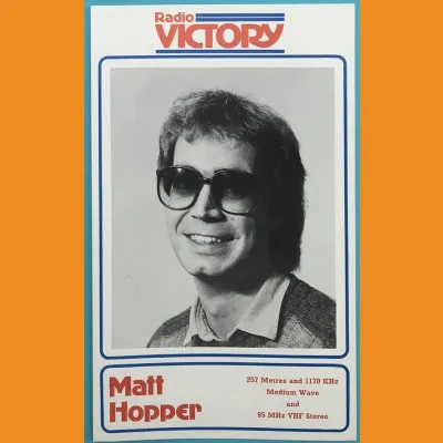 Matt Hopper Radio Victory photocard, early 1980s