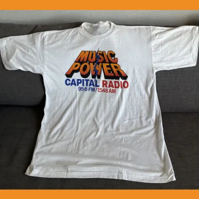 Capital Radio Music Power T-Shirt, 1987