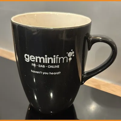 Gemini FM mug, late 2000s