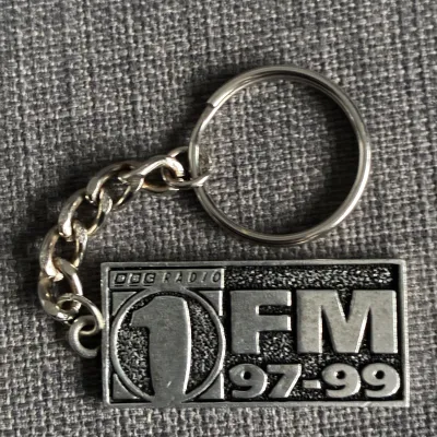 BBC Radio 1 metal keyring, mid-90s