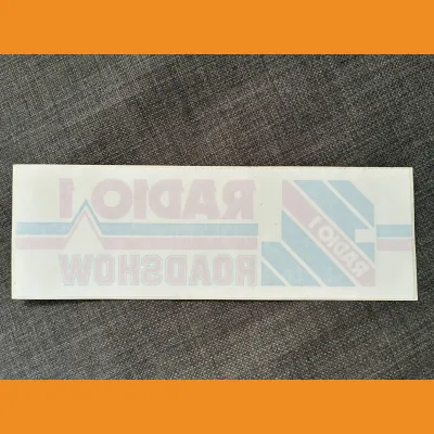 Radio 1 Roadshow car window sticker, mid-80s