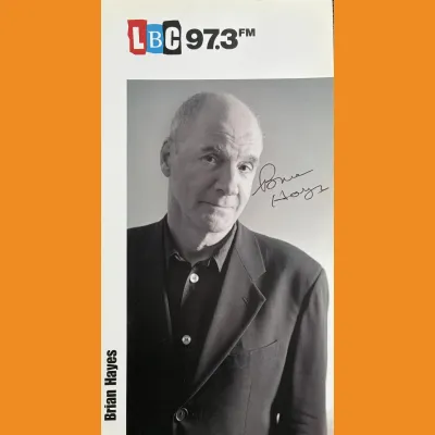 Brian Hayes LBC photocard, 2000s