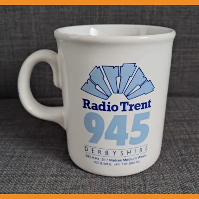 Radio Trent 945 Derbyshire mug, 1987/88