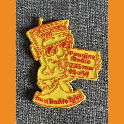 Pennine Radio “I’m a Radio Tyke” badge, 1980s